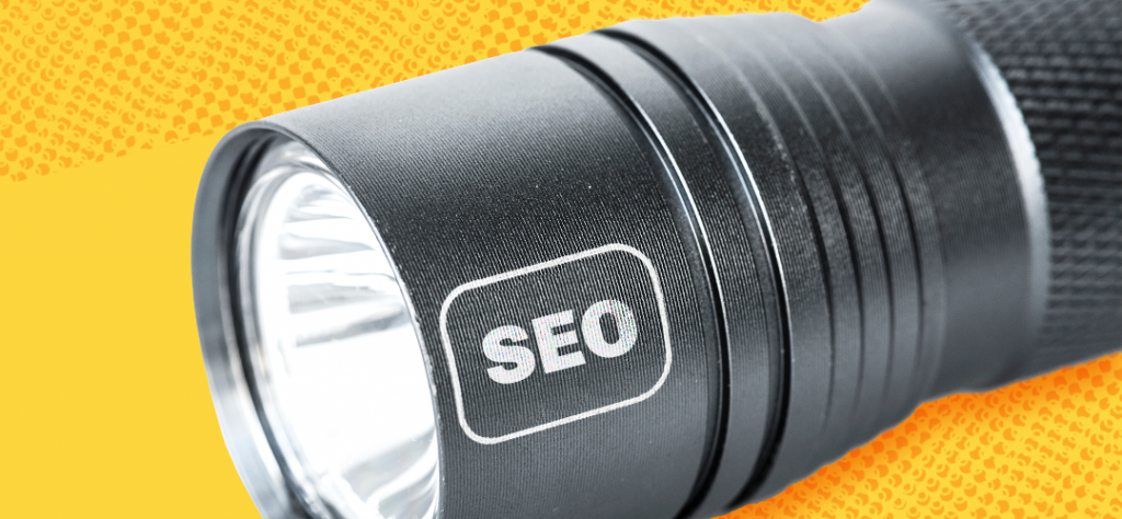 A flashlight with "SEO" imprinted on it