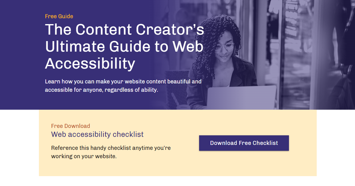 The top of our web accessiblity guide