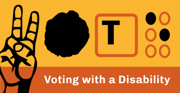 Voting with a Disability theme image.